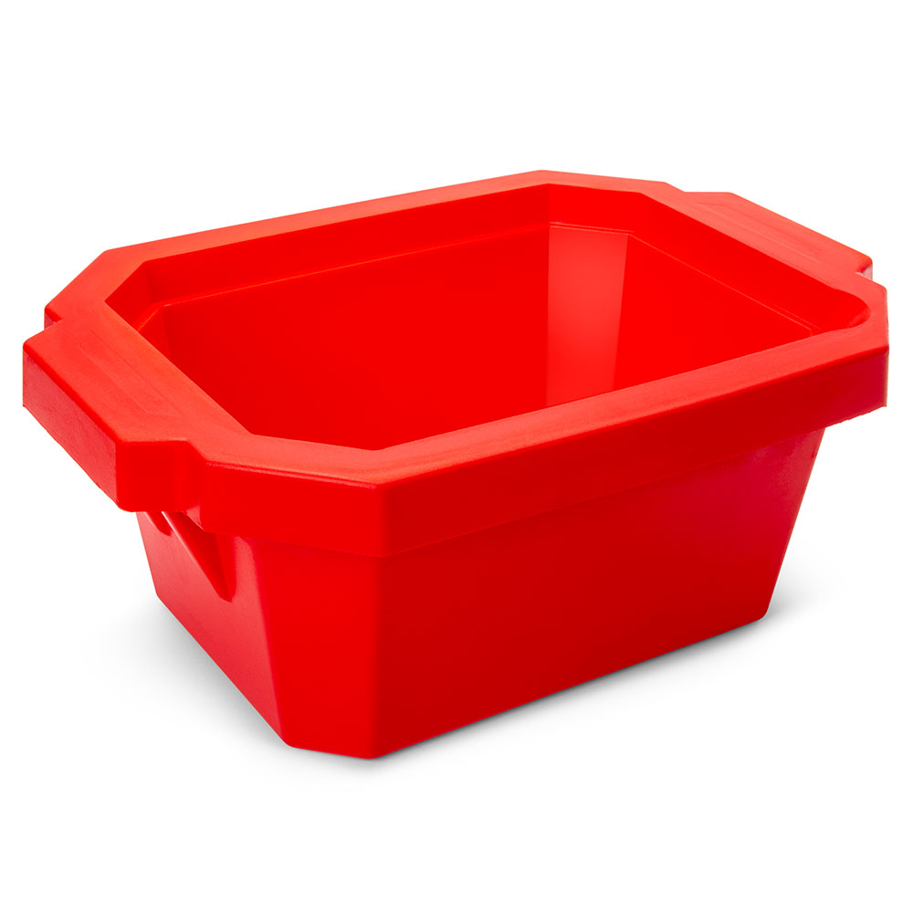 Globe Scientific Ice Tray with Lid, 4 Liter, Red Ice Bucket; ice tray; polyurethane; foam ice bucket; 4L